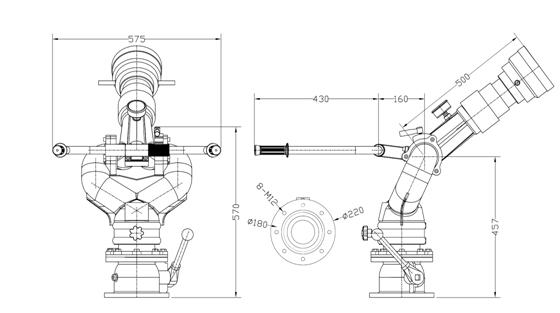 新东日PL48消防两用炮图解